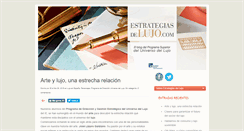 Desktop Screenshot of estrategiasdelujo.com